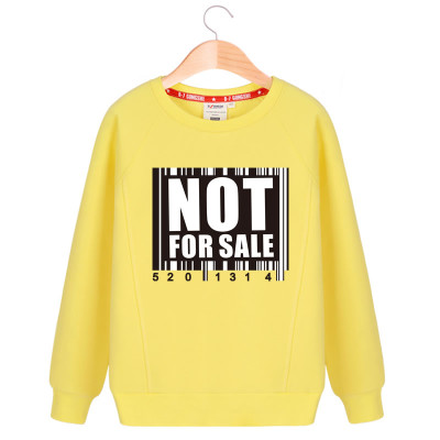 2015秋季新款情侣装卫衣印花字母圆领无帽大