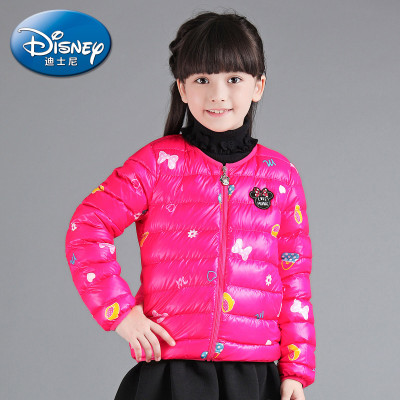 迪士尼正品童装男女童中大童米奇米妮可爱羽绒