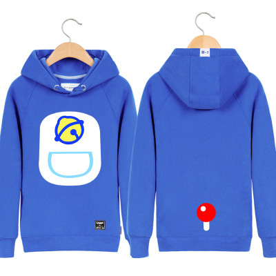 情侣装秋装外套2015款哆啦A梦连帽套头加绒加