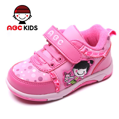 ABC童鞋女童运动鞋2015冬新正品1-3岁宝宝棉