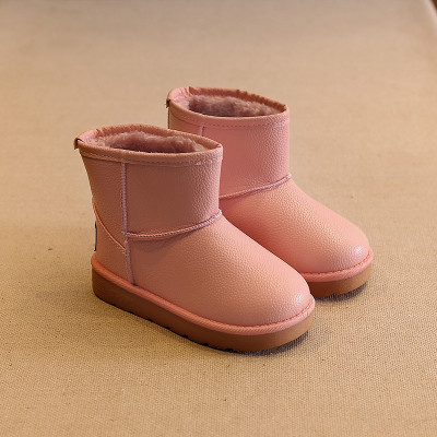 儿童雪地靴男童鞋女童鞋靴子冬季防水宝宝短靴