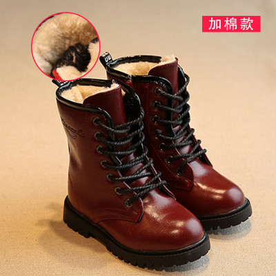 儿童雪地靴男童鞋女童鞋靴子冬季防水宝宝短靴