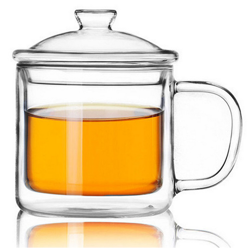 卡秀 纯朴年代双层玻璃茶缸