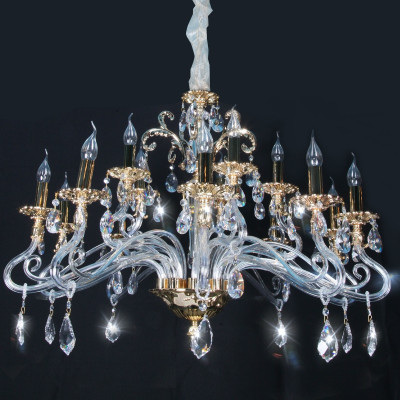 美吉特欧式简约客厅吊灯复古卧室灯饰奢华餐厅酒店灯具蜡烛水晶吊灯