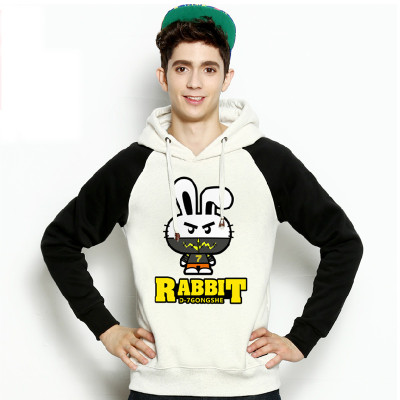 男生宽松卫衣卡通兔子套头卫衣男潮秋冬装加绒加厚新品怎么样 好不好