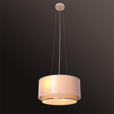 美吉特 简约现代布艺吊灯创意个性卧室灯时尚创意圆形灯具客厅办公室